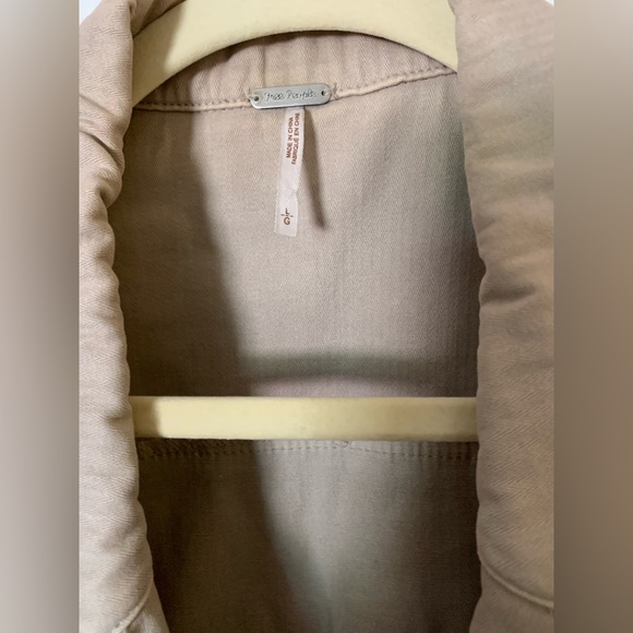 Free People Tan Ruffle Blazer - Picture 7 of 8